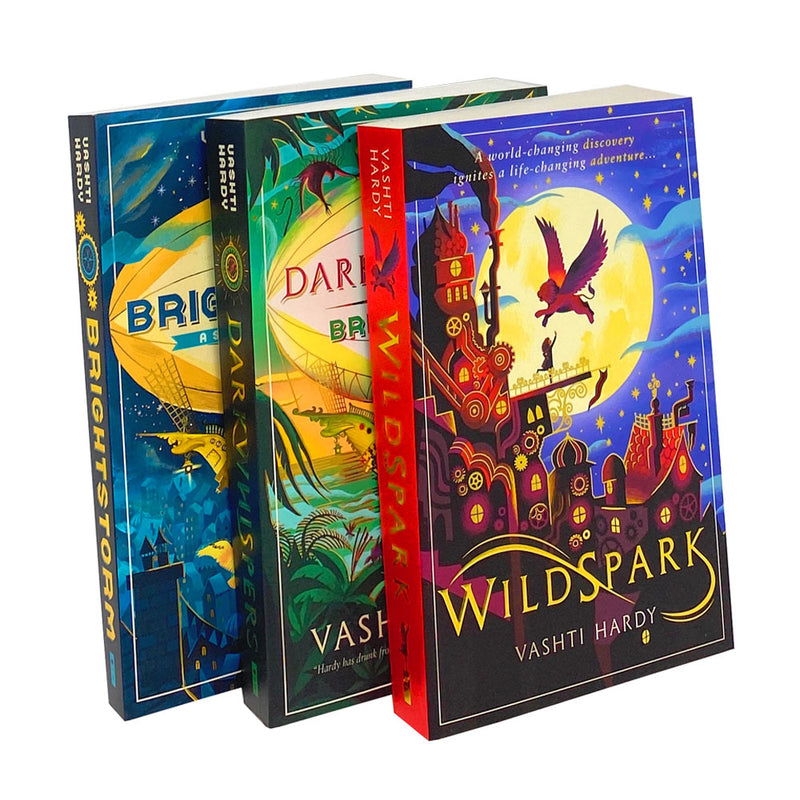 Vashti Hardy 3 Books Collection Set Inc Darkwhispers, Brightstorm, Wildspark