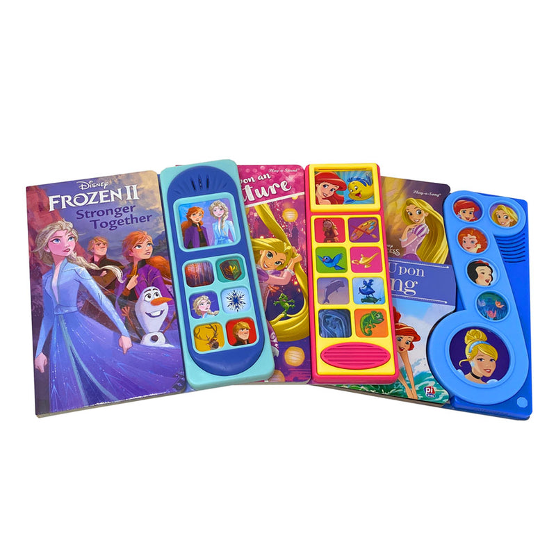 Disney Princess Play A Sound 3 Book Set Collection, Once Upon An Adventure...