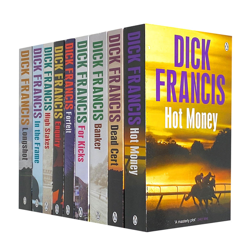 Dick Francis Thriller Series 9 Book Collection – Mystery Suspense Fiction Novels Set by Popular Author Penguin Paperback Bestseller Stories