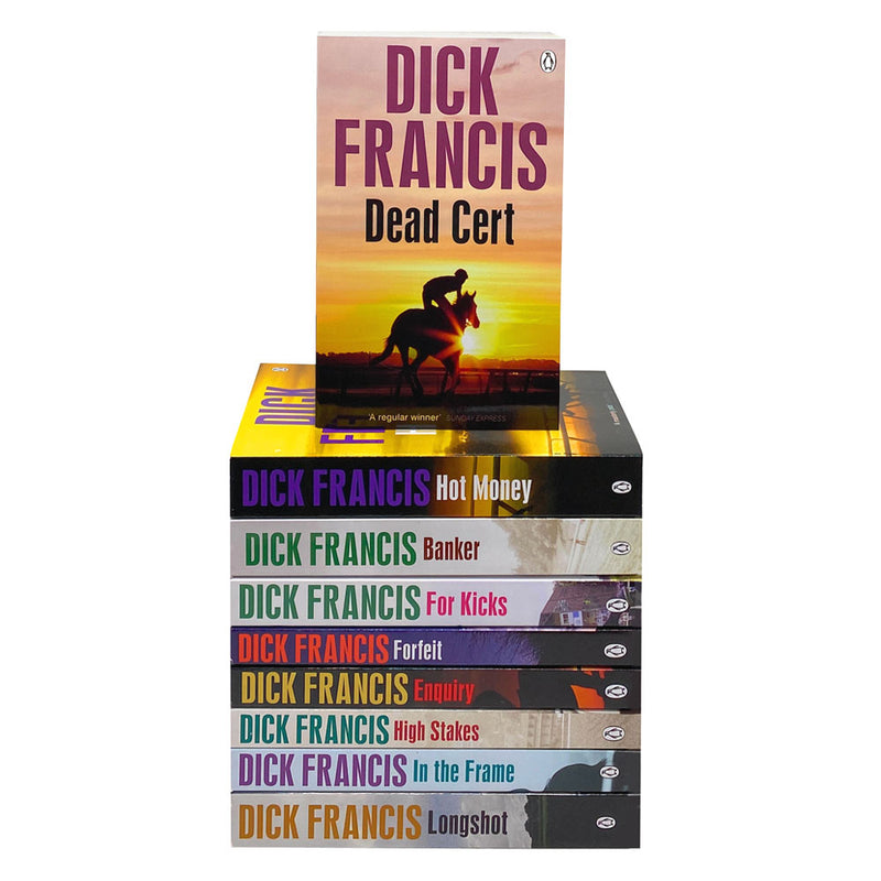Dick Francis Thriller Series 9 Book Collection – Mystery Suspense Fiction Novels Set by Popular Author Penguin Paperback Bestseller Stories