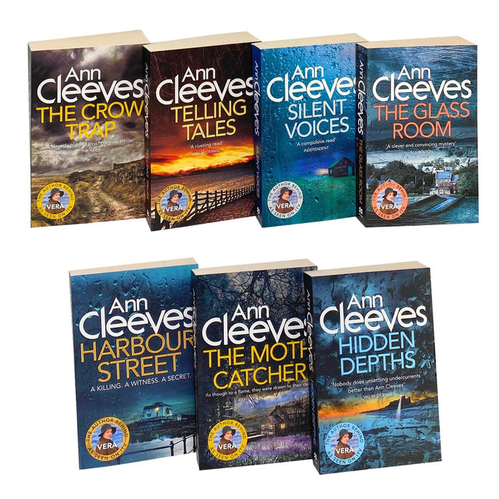 Ann Cleeves Vera Series Collection: 7 Books Set – Telling Tales & Classic Crime Mysteries