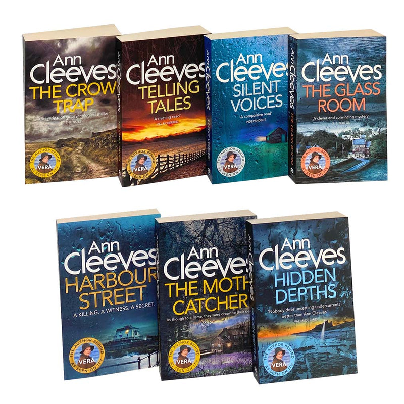 Ann Cleeves TV Vera Series Collection 7 Books Set Telling Tales