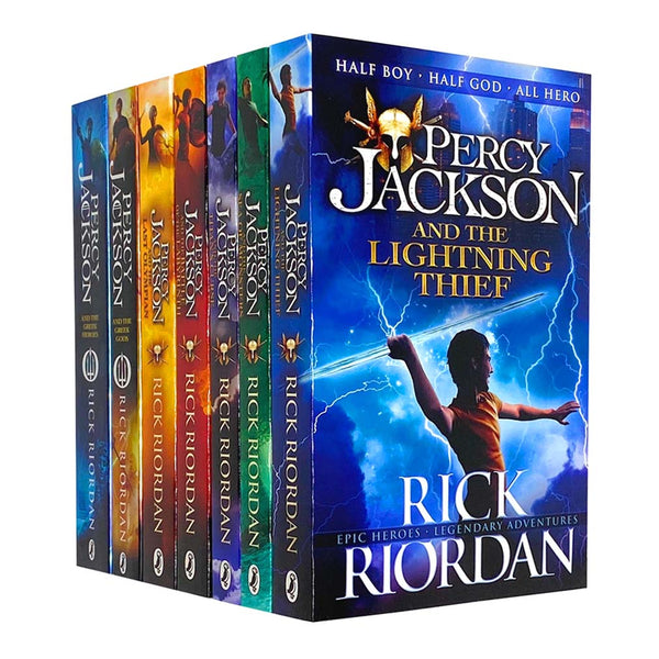 Percy Jackson & the Olympians 7 Children Book Collection Set Series illustrated edition Greek Myths by Rick Riordan