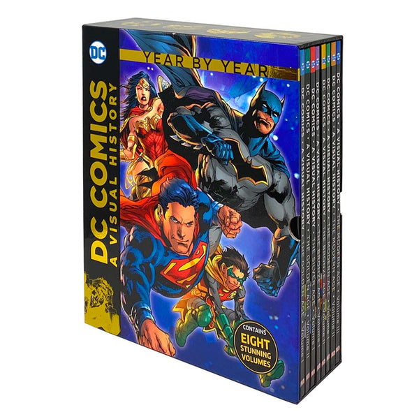 DC Comics: A Visual History Collection 8 Books Set Contains Eight Stunning Vol