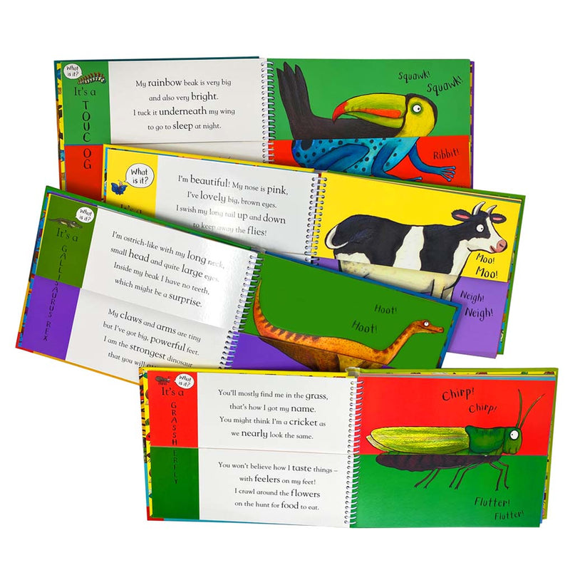Axel Scheffler's Flip Flap Children's Books – 8-Book Hardcover Set: Fun & Interactive Picture Books for Kids, Early Learning & Storytime