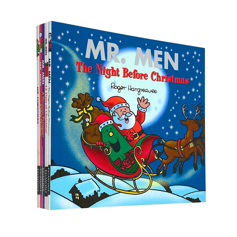 Mr Men Collection 5 Books Set Christmas Pack Mr Christmas, A white christmas
