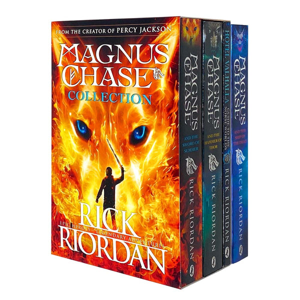 Magnus Chase 4-Book Set Collection by Rick Riordan | Children's Fantasy & Adventure Series – Mythological Tales, Bestsellers, YA Novels & Epic Stories