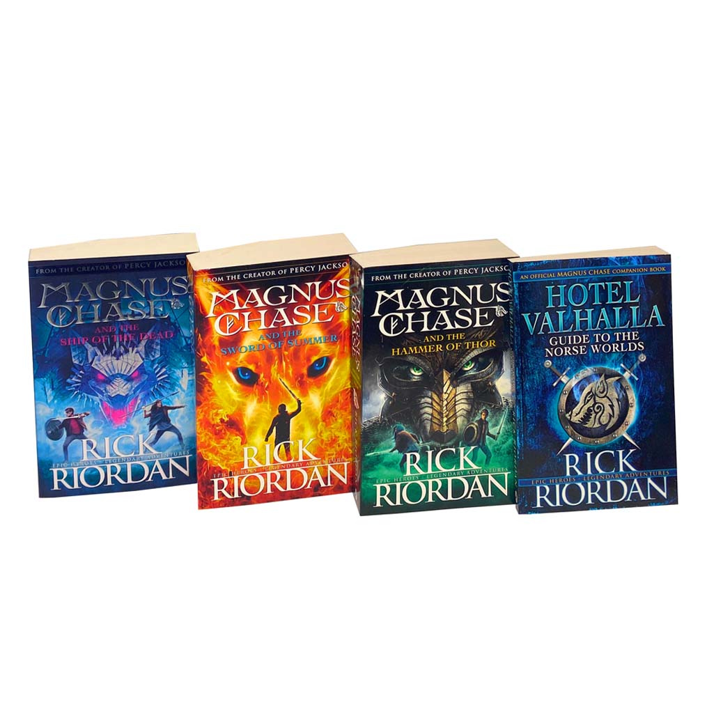 Magnus Chase 4-Book Set Collection by Rick Riordan | Children's Fantasy & Adventure Series – Mythological Tales, Bestsellers, YA Novels & Epic Stories