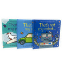 Thats Not My 3 Books Bundle Collection Set Fiona Watt Car Plane Robot Series 1