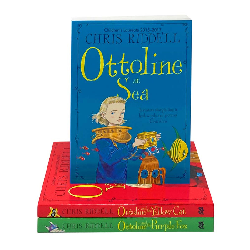 Chris Riddell Ottoline Collection 3 Books Set Paperback