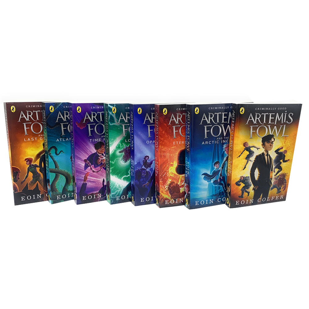 Artemis Fowl 8 Book Collection by Eoin Colfer | Last Guardian, Opal Deception & More | Fantasy, Magic, Adventure, Thrilling Young Adult Books & Novels