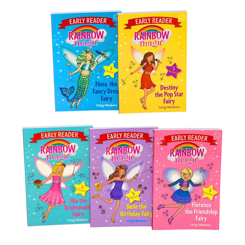 Rainbow Magic Early Reader 5 Books Set Collection by Daisy Meadows