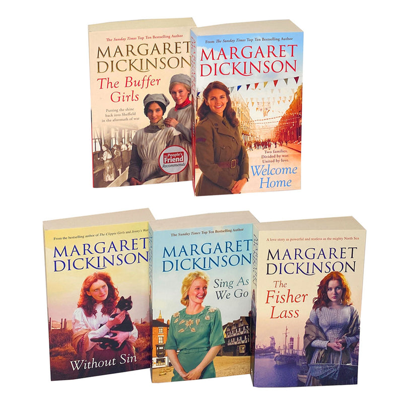 Margaret Dickinson 5 Books Set Collection, Without Sin, Welcome Home...