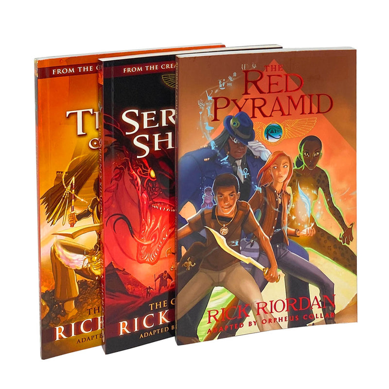 Rick Riordan The Graphic Novel 3 Books Set Collection Kane Chronicles
