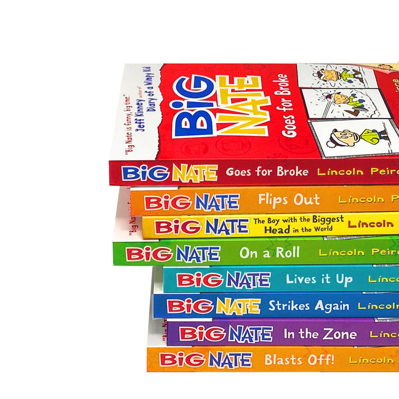 Big Nate Series - 8 Paperback Books for Kids Age 8+ by Lincoln Peirce – Lowplex Books Big Nate Series - 8 Paperback Books for Kids Age 8+ by Lincoln Peirce – Lowplex Books