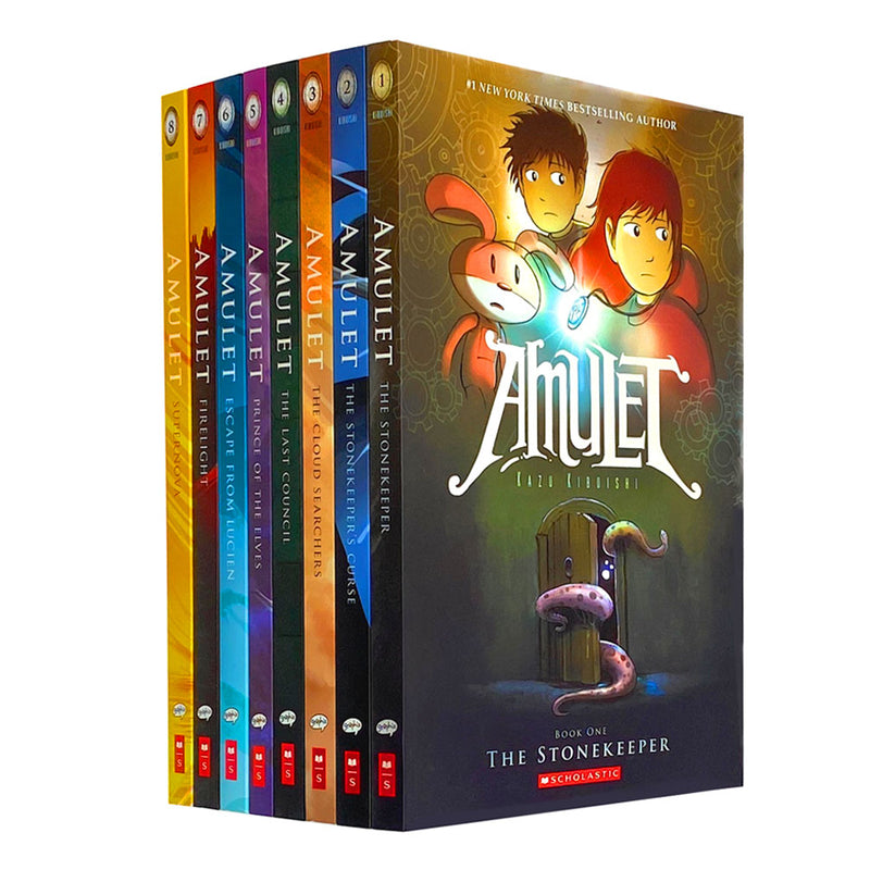 Amulet 8 Books Collection Pack By Kazu Kibuishi