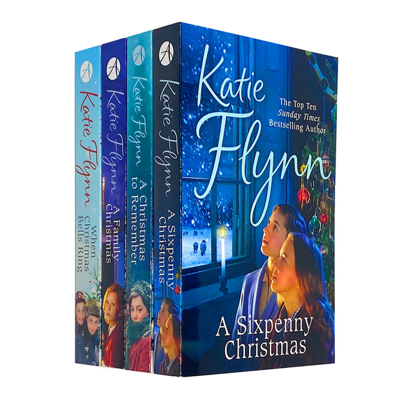 Katie Flynn 4 Books Set Collection, A Sixpenny Christmas...