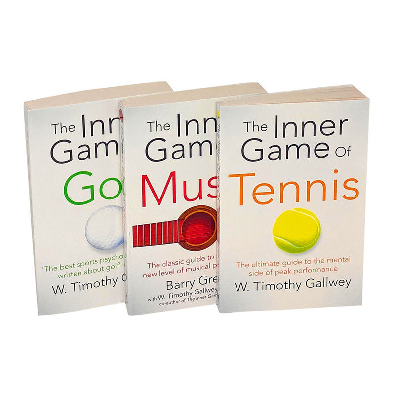 W. Timothy Gallwey 3 Paperback Book Collection | Self-Help, Personal Development & Performance | Mindfulness, Coaching, Success, Motivation & Growth