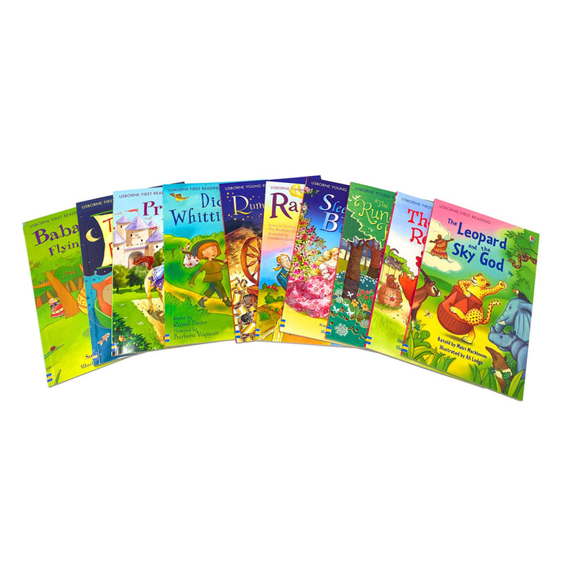 Usborne My Second Reading Library 50 Books Box Set Collection (Red) *WITHOUT BOX*