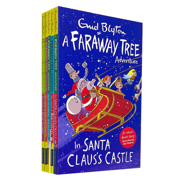 A Faraway Tree Adventure 5 Book Set Collection By Enid Blyton, In Santa Claus's Castle, The Land of Dreams...