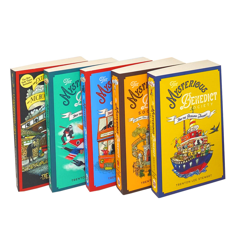 The Mysterious Benedict Society Complete Series– 5 Paperback Book Collection Set by Trenton Lee Stewart | Thrilling Mystery & Adventure for 12+ years