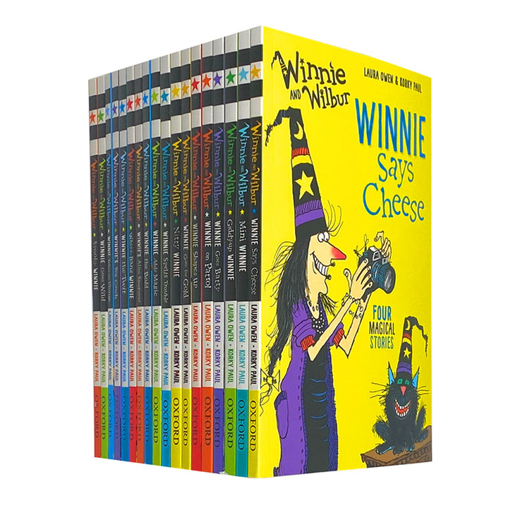 Winnie and Wilbur 18 Book Set Collection by Laura Owen | Children's Fiction, Illustrated Adventure Stories for Kids 6-10 | Fun, Creative & Educational