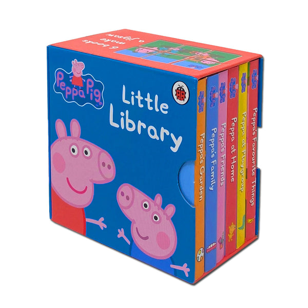 Peppa Pig Little Library 6 Mini Books Collection Set by Ladybird