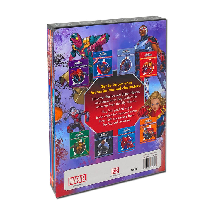 Marvel The Avengers 8 Book Collection Box Set – The Infinite Collection Volume 1 | Superhero Character Guides, Action, Adventure & Kids Fiction Books