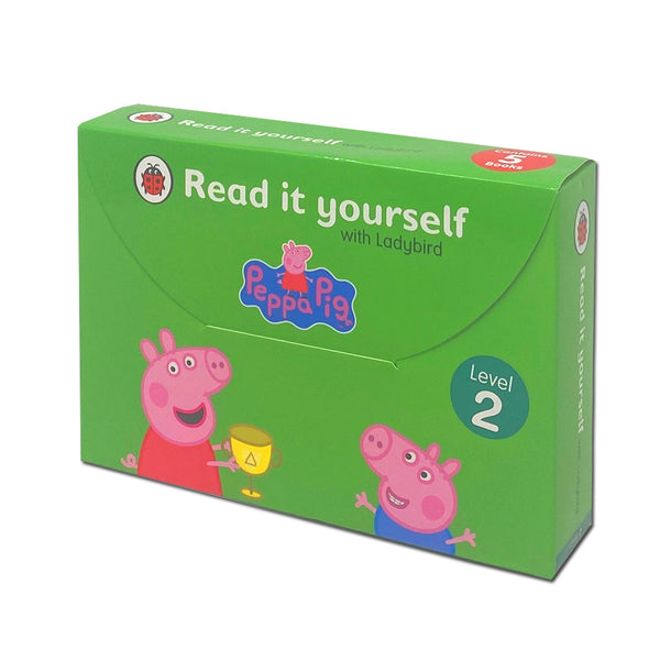 Peppa Pig Read It Yourself Level 2 by Ladybird 5 Books Box Set Collection
