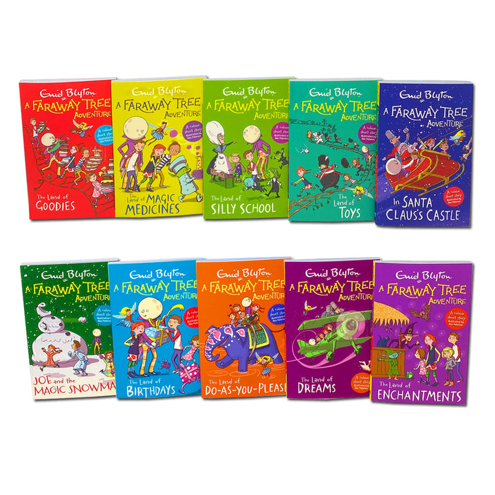 The Complete Faraway Tree Adventures 10 Books Collection Box Set by Enid Blyton – Classic Children's Fantasy Stories,Illustrated Book Series