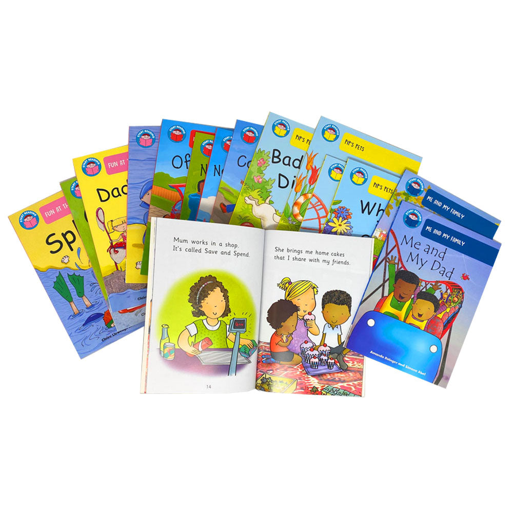 Start Reading Library 52 Book Collection Box Set – Level 1 to 9 | Early Reading Practice for Kids 6+, Children's Books for Literacy, Learning & Fun