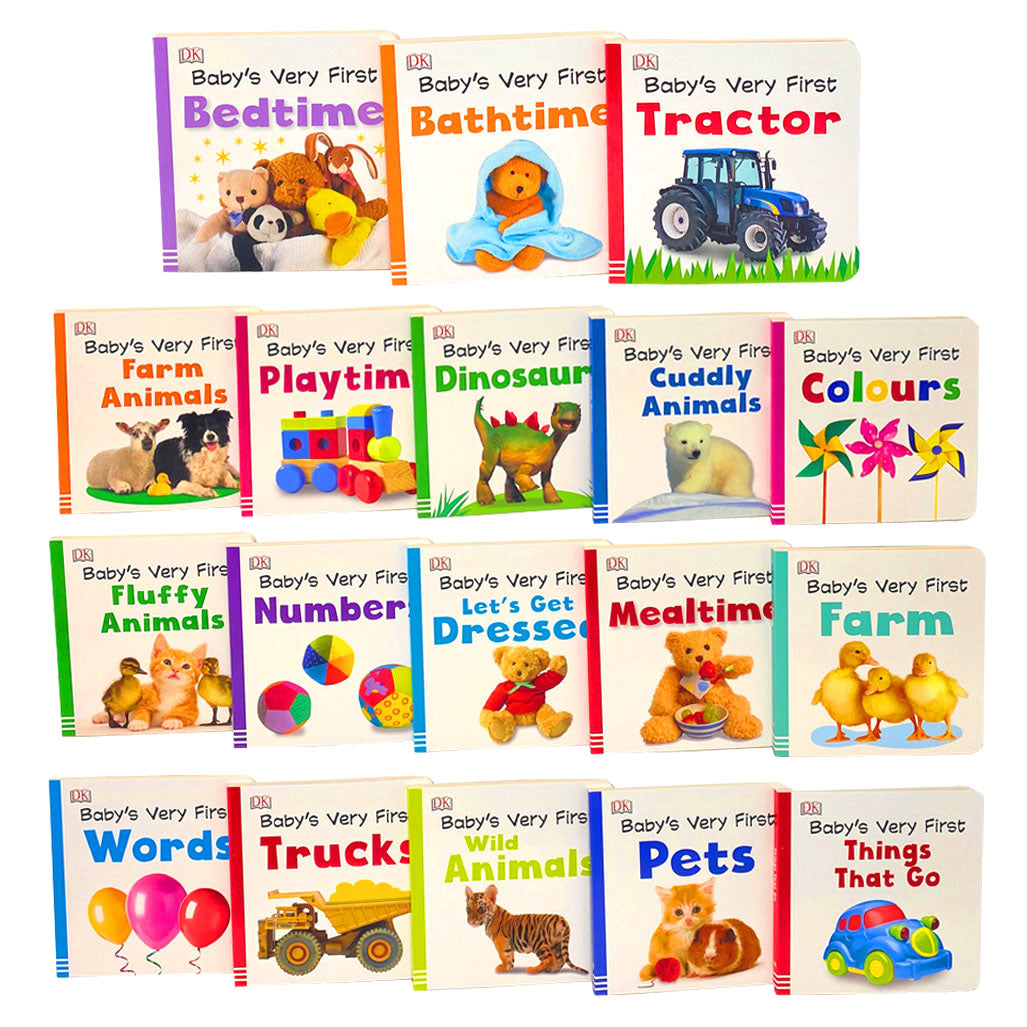 Baby's Very First Library 18 Board Books Box Set To Help Little Ones Learn