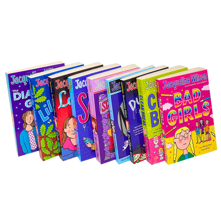 Jacqueline Wilson 9 Books Collection Set – Popular Children's Fiction: Bad Girls, Clean Break, My Sister Jodie & More | Family, Friendship & Fun