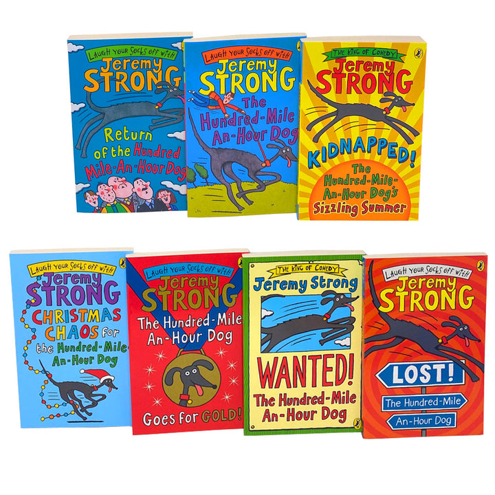 Jeremy Strong The Hundred-Mile-An-Hour Dog Canine Collection – 7-Book Set of Fun & Humorous Dog Stories for Kids, Young Readers & Animal Lovers