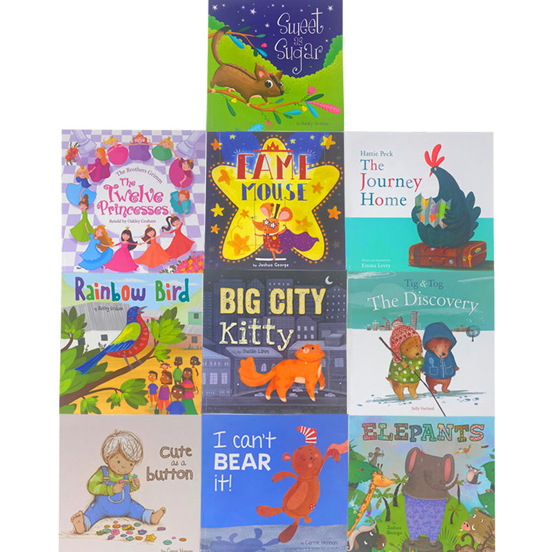 Sweet Dreams Childrens Picture Storybook Collection 10 Books Set in Bag