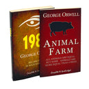 George Orwell 2 Books Set Collection, Animal Farm, 1984 Big Brother is watching