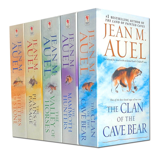 Jean M Auel 5 Books Set Collection, The Clan Of The Cave Bear...