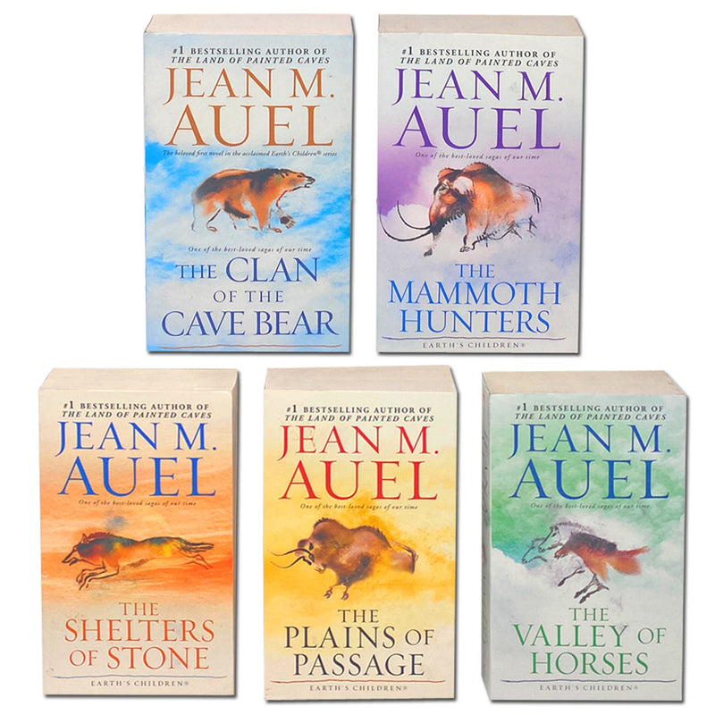 Jean M Auel 5 Books Set Collection, The Clan Of The Cave Bear...