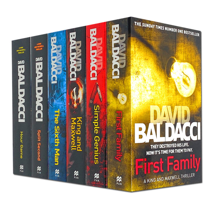 David Baldacci King & Maxwell 6-Book Set | Bestselling Thriller, Mystery & Suspense Series – Action-Packed Detective Fiction Collection for Adults