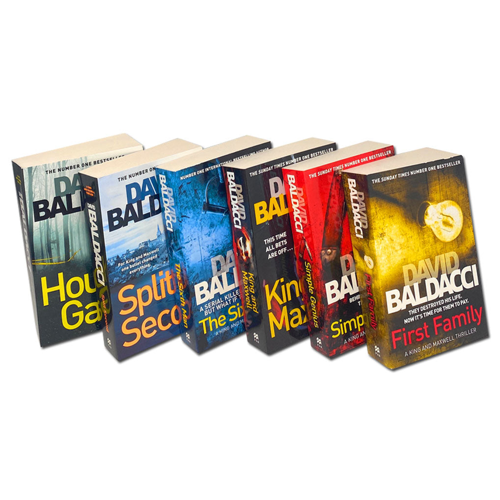 David Baldacci King & Maxwell 6-Book Set | Bestselling Thriller, Mystery & Suspense Series – Action-Packed Detective Fiction Collection for Adults