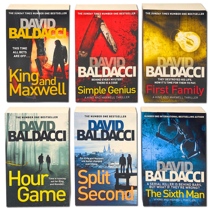David Baldacci King & Maxwell 6-Book Set | Bestselling Thriller, Mystery & Suspense Series – Action-Packed Detective Fiction Collection for Adults