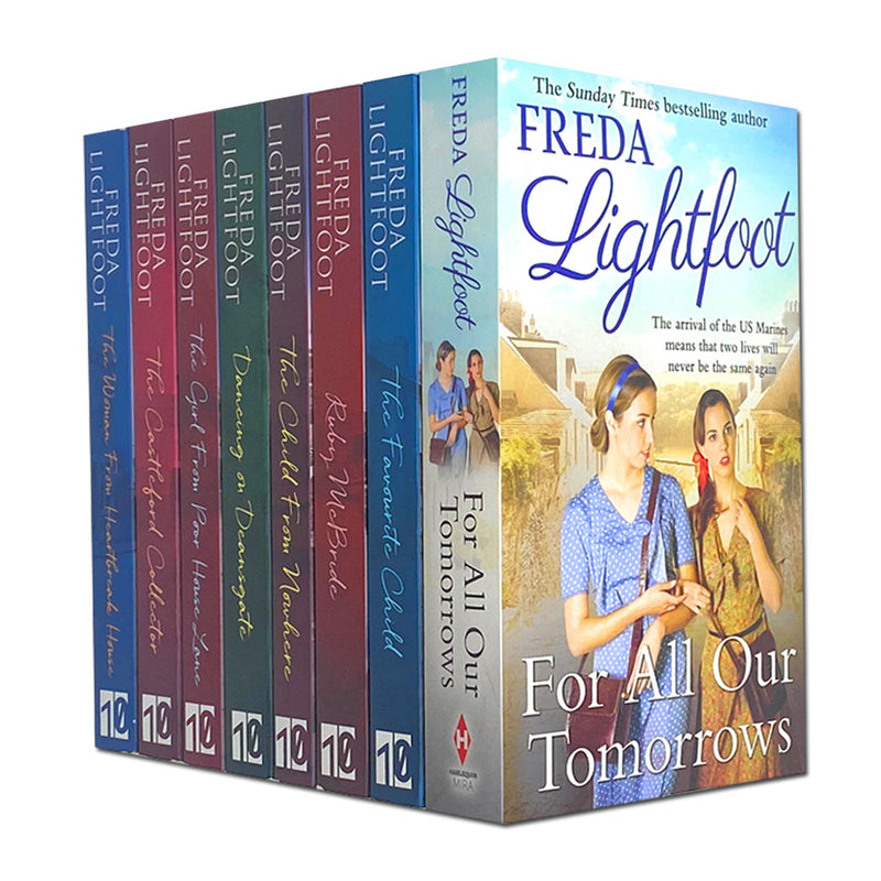 Freda Lightfoot Poor House Lane and Salford Saga 8 Books Collection Set