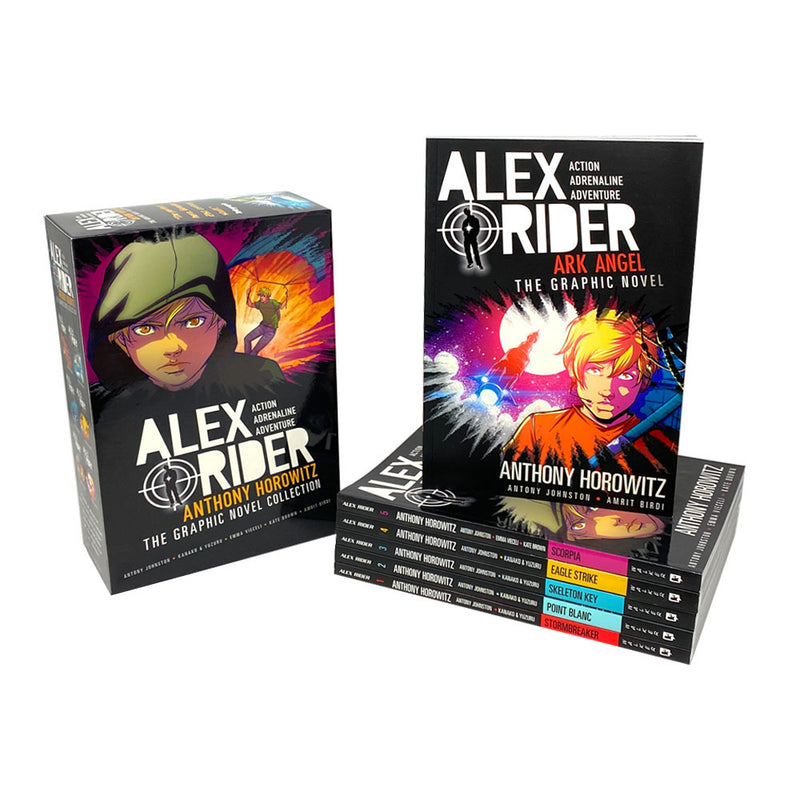 Alex Rider Graphic Novel 6 Books Children Set By Anthony Johnston