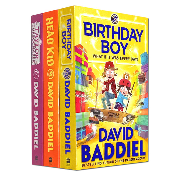 David Baddiel 3 Books Set, The Taylor Turbochaser, Headkid, Birthday Boy...