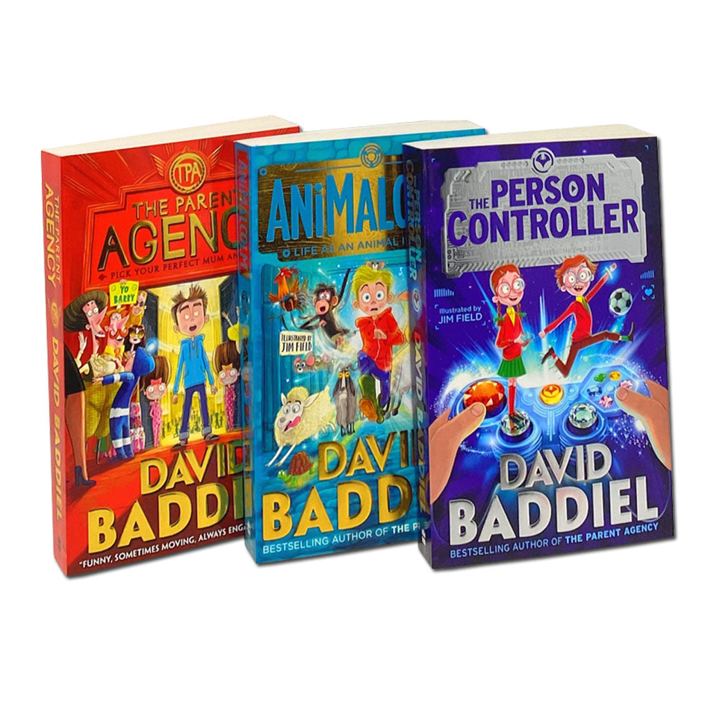 Blockbuster David Baddiel 3 Book Collection Set (The Parent Agency & More) | Funny Children's Fiction, Adventure, Family, Imagination