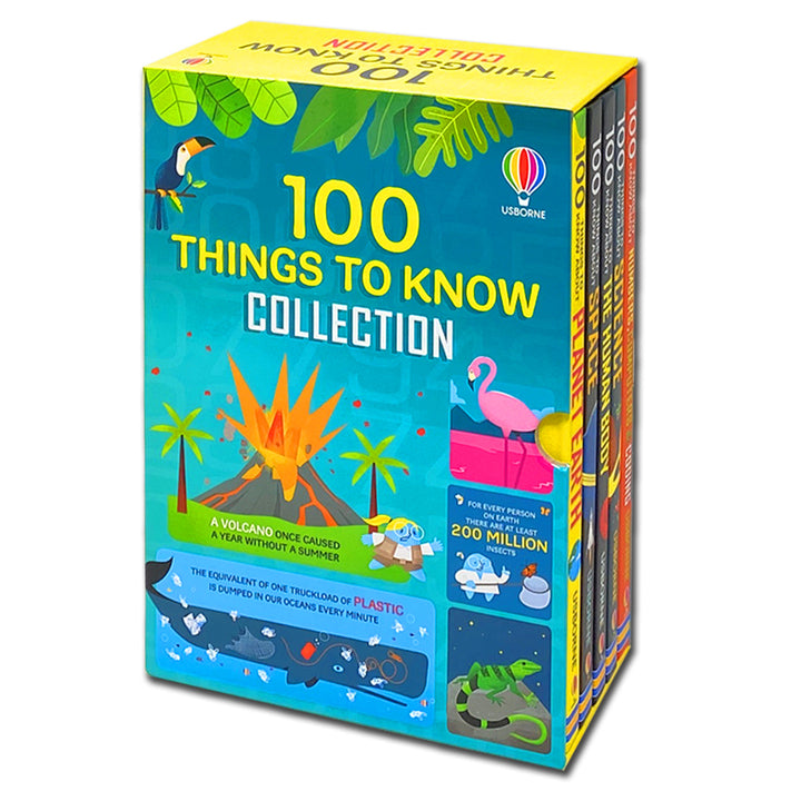 Usborne 100 Things To Know Collection – Children's 5-Book Boxed Set| Educational Nonfiction Books for Kids Packed with Fun Facts, Curiosity & Learning