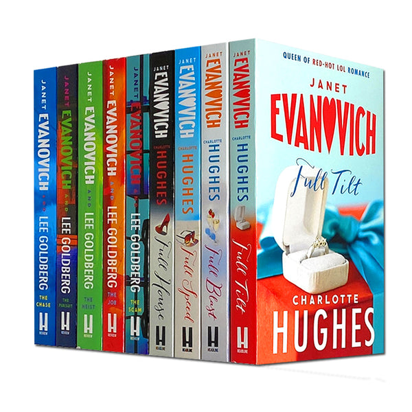 Janet Evanovich 9 Books Collection Set (Scam, Pursuit, Full Speed, Full Tilt, Heist, Full Blast, Chase, Full House, Job)