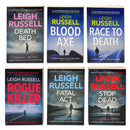 Leigh Russell A DI Geraldine Steel 6 Books Set Collection