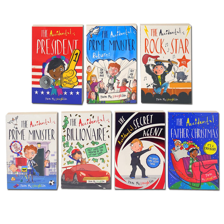 The Accidental Series 7-Book Collection Set by Tom McLaughlin | Funny & Imaginative Children's Fiction – Adventure, Humor & Creativity for 8-12 years