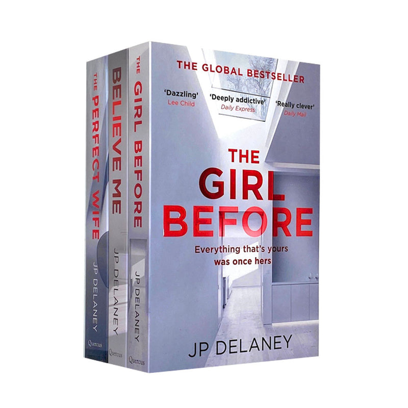 JP Delaney 3 Books Collection Set The Girl Before, Believe Me & The Perfect Wife
